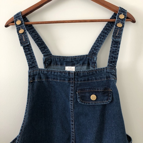 Soojun Women's Baggy Denim Bib Overalls Size S - Picture 2 of 13